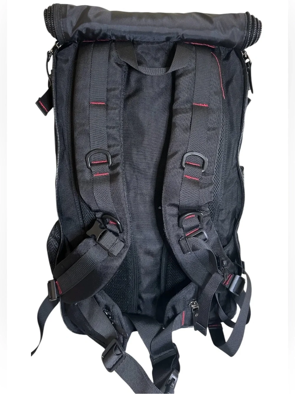KALA Design Men's Black Backpack - Durable Travel & Commuter Bag. 20”x12”x7”.